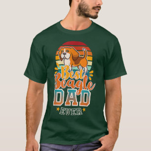 Beagle Vater Englisch Beagle Dog Daddy Pater Dog L T-Shirt
