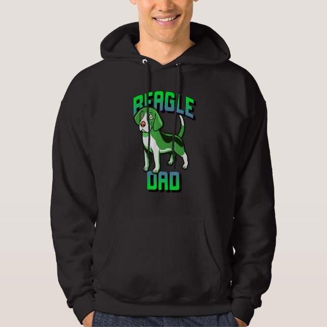Beagle Vater Hoodie (Vorderseite)