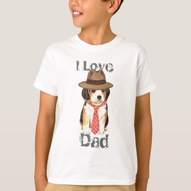 Beagle-Vater T-Shirt (Vorderseite)