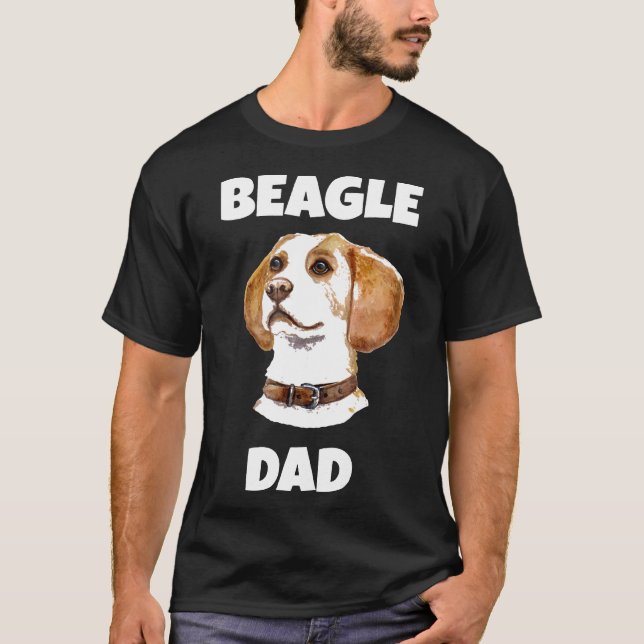 Beagle Vater T-Shirt (Vorderseite)