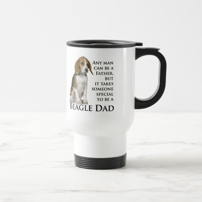 Beagle-Vater-Tasse Reisebecher (Rechts)