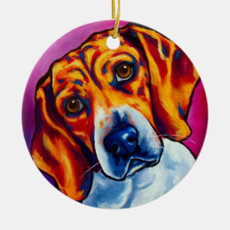 Beagle-Verzierung Keramikornament