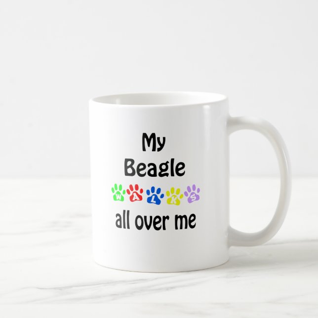 Beagle Walks Design Kaffeetasse (Rechts)