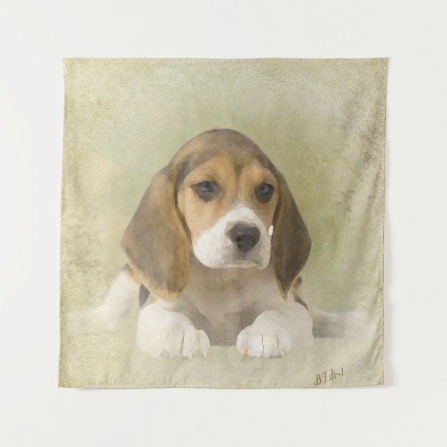 Beagle Wandteppich (Vorderseite)