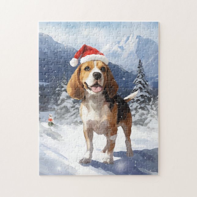 Beagle Weihnachten (Vertikal)