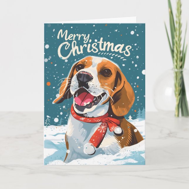 Beagle Weihnachten (Vorderseite)