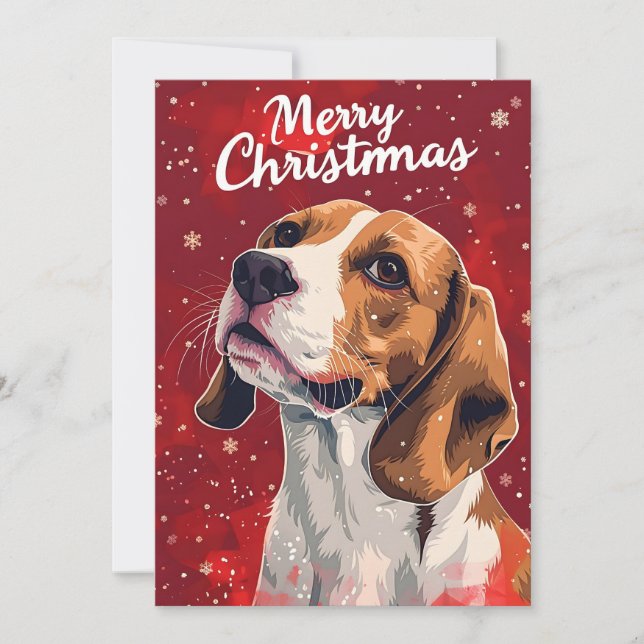 Beagle Weihnachten (Vorderseite)
