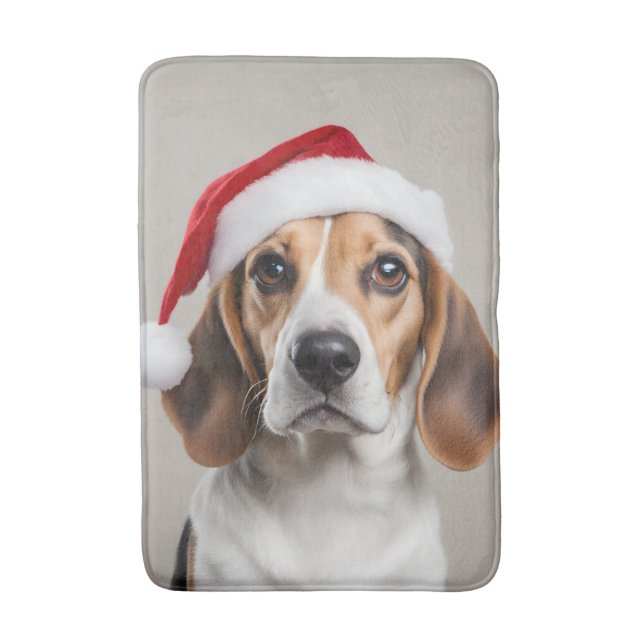 Beagle Weihnachten Badematte (Vorderseite Vertikal)