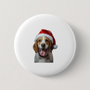 Beagle Weihnachten Button