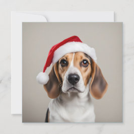 Beagle Weihnachten Einladung