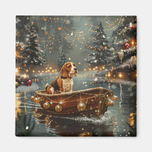 Beagle Weihnachten Feierliche Reise Magnet