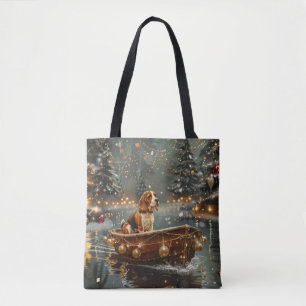 Beagle Weihnachten Feierliche Reise Tasche
