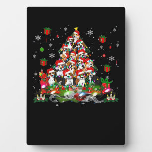 Beagle Weihnachten Funny T-Shirts Beagle Xmas Tree Fotoplatte