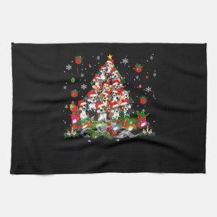 Beagle Weihnachten Funny T-Shirts Beagle Xmas Tree Geschirrtuch