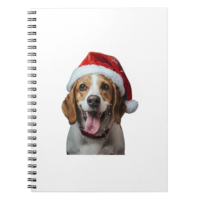 Beagle Weihnachten Notizblock (Vorderseite)