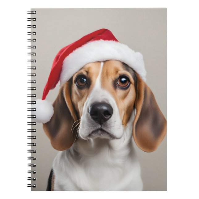 Beagle Weihnachten Notizblock (Vorderseite)
