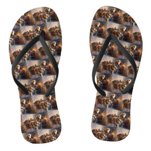 Beagle Weihnachts-Feiertage Flip Flops