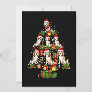 Beagle Weihnachtsbaum Beagle Hund Liebe Weihnachts Ankündigung