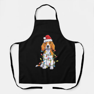 Beagle Weihnachtsbaum Lichter Weihnachtsgeschenke  Schürze