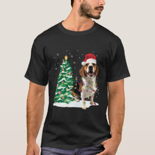 Beagle Weihnachtsbaum Lichter Weihnachtsweihe Weih T-Shirt