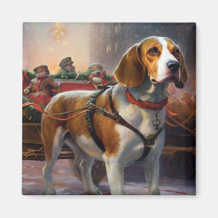 Beagle Weihnachtsfest  Magnet