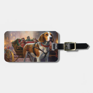 Beagle Weihnachtsfestzeit Gepäckanhänger