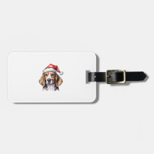 Beagle Weihnachtshund Gepäckanhänger