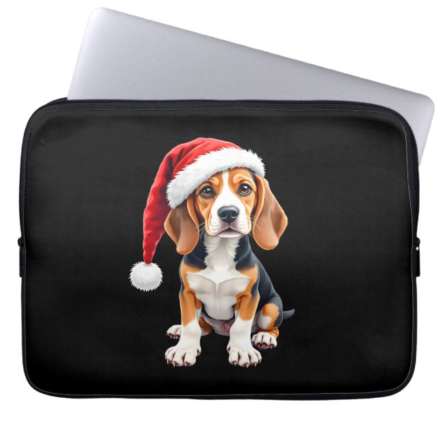 Beagle Weihnachtshund Long Sleeve T - Shirt (Vorderseite)