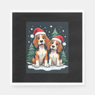 Beagle Weihnachtshundebesitzer Xmas Urlaub Pajama Serviette