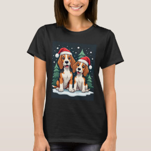 Beagle Weihnachtshundebesitzer Xmas Urlaub Pajama T-Shirt