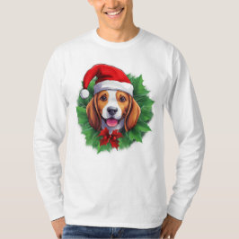 Beagle Weihnachtskranz Shirt