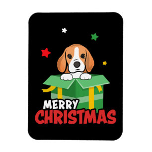 Beagle Weihnachtsmann Hunde Liebhaber Frohe Weihna Magnet