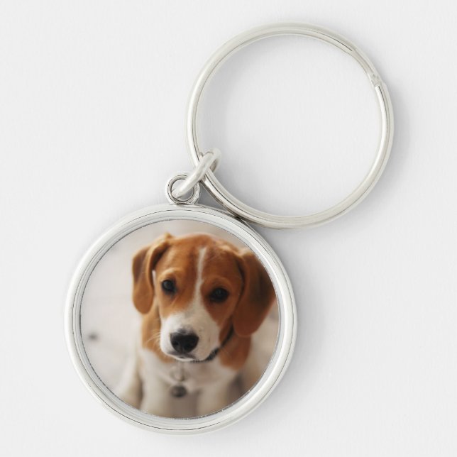 Beagle-Welpe 2 Schlüsselanhänger (Vorne)