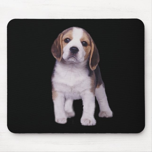 Beagle-Welpe Mousepad (Vorne)