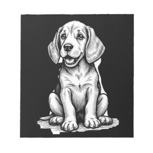 Beagle-Welpe süß, Familie Tierliebhaber Tank Top Notizblock