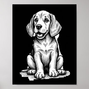 Beagle-Welpe süß, Familie Tierliebhaber Tank Top Poster