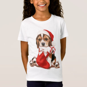 Beagle-Welpen-Weihnachten T-Shirt