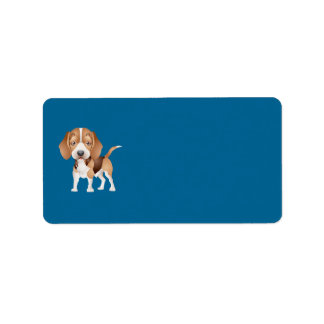 Beagle-Welpenadresse Adressaufkleber
