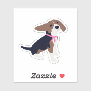Beagle Welpenwasserdichte Aufkleber
