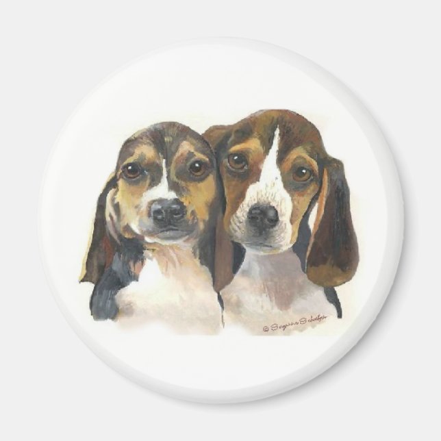 Beagle Welppies Magnet (Vorne)