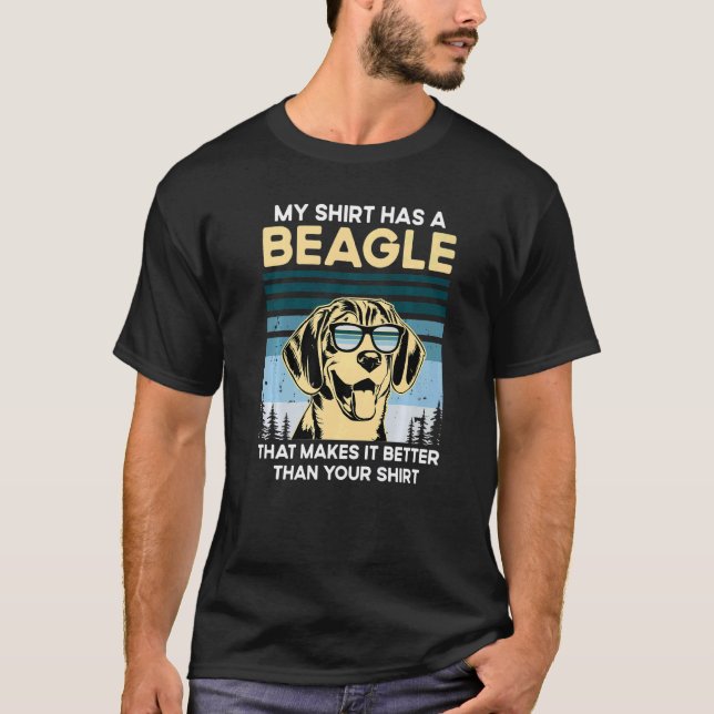 Beagle Whisperer Dog Welpenbesitzer Paw Liebe T-Shirt (Vorderseite)