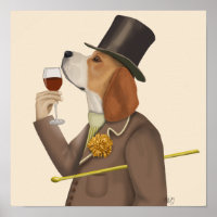 Beagle Wine Snob