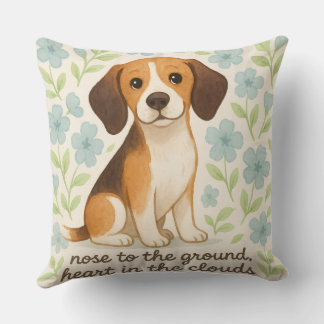 Beagle-Wurfkissen-Geschenk für Hunde-Liebhaber Flo Kissen