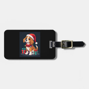 Beagle Xmas Lighting Santa Beagle Dog Weihnachten Gepäckanhänger