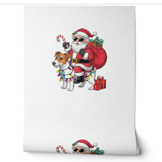 Beagle Xmas Lighting Santa Riding Beagle Dog Chris Tapete