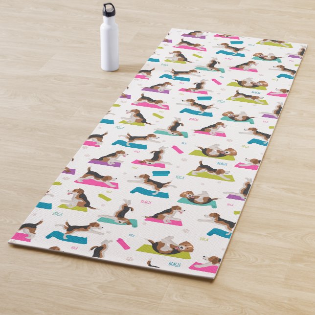 Beagle Yoga Yogamatte (Beispiel)