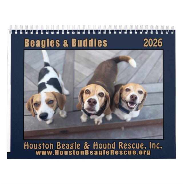 Beagles and Buddies 2026 Calendar Kalender (Titelbild)