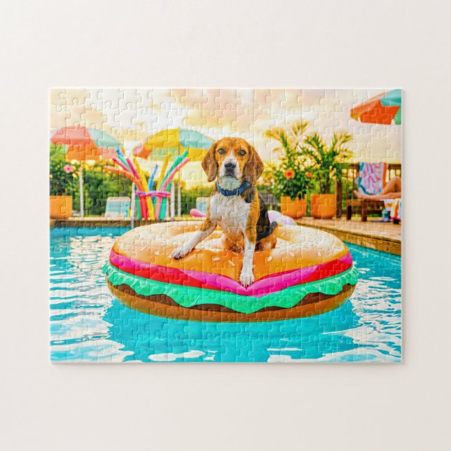 Beagles auf dem Burgerfloß (Horizontal)