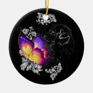 Beagles Hund Mit Schmetterling Hund Im Himmel Gede Keramik Ornament