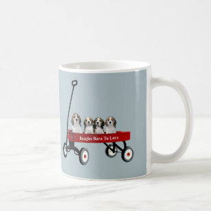 Beagles in der Lastwagen-Tasse Kaffeetasse